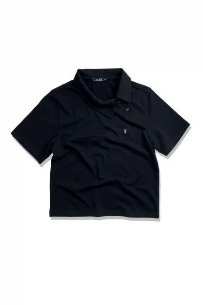 ÁO POLO CỔ XÉO ĐEN