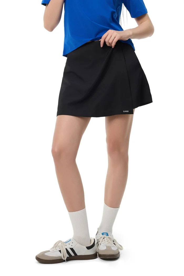 QUẦN VÁY TÀ TRƠN NGẮN ĐEN