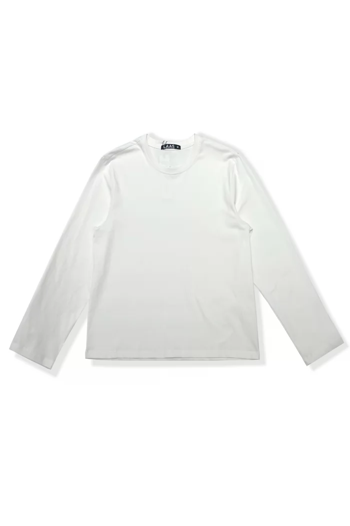 ÁO THUN COTTON TAY DÀI TRẮNG