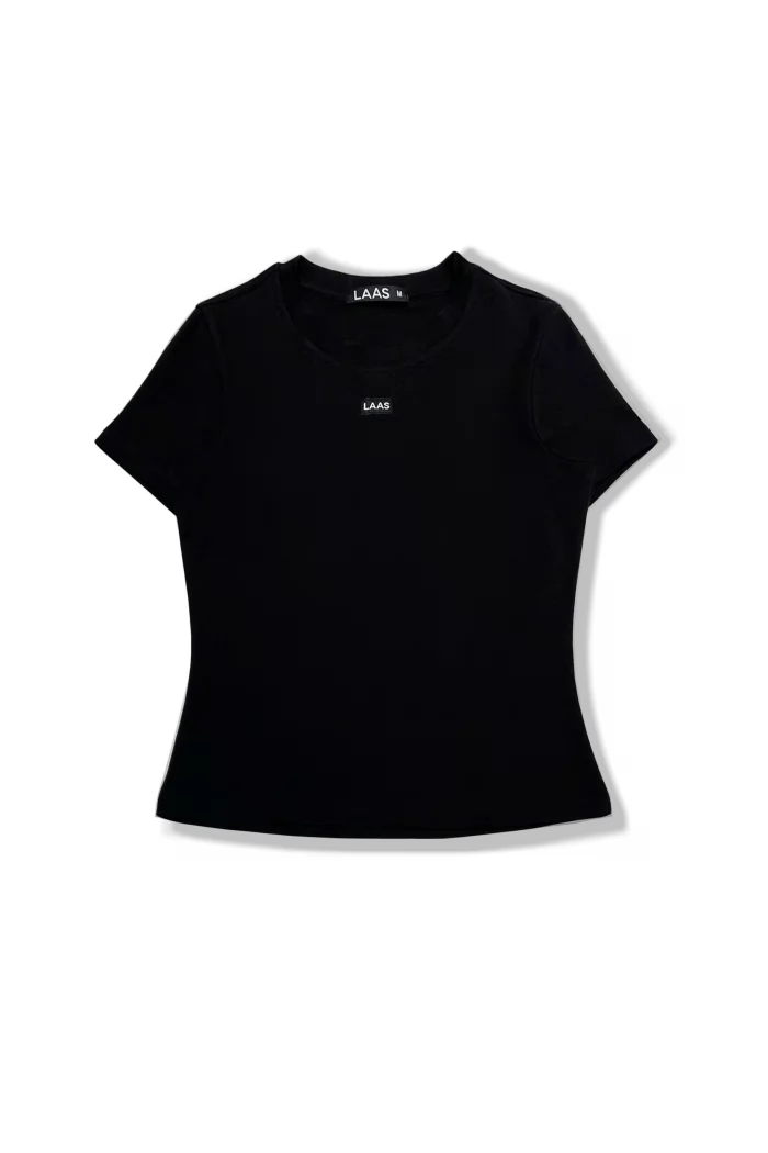 ÁO RIP COTTON TAY NGẮN ĐEN