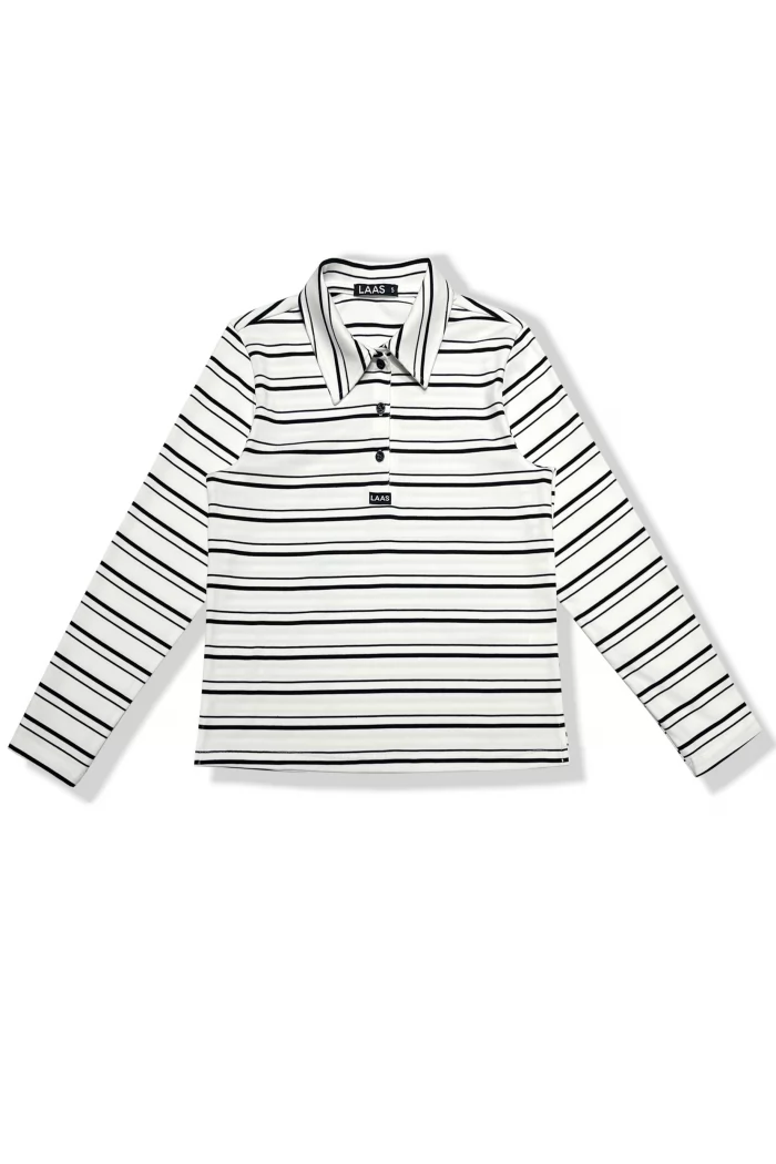 ÁO POLO RIP SỌC TAY DÀI TRẮNG