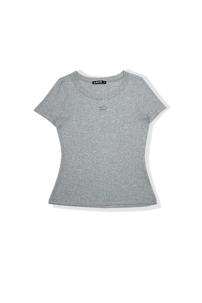 ÁO RIP COTTON CỔ TRÒN TIÊU TRẮNG