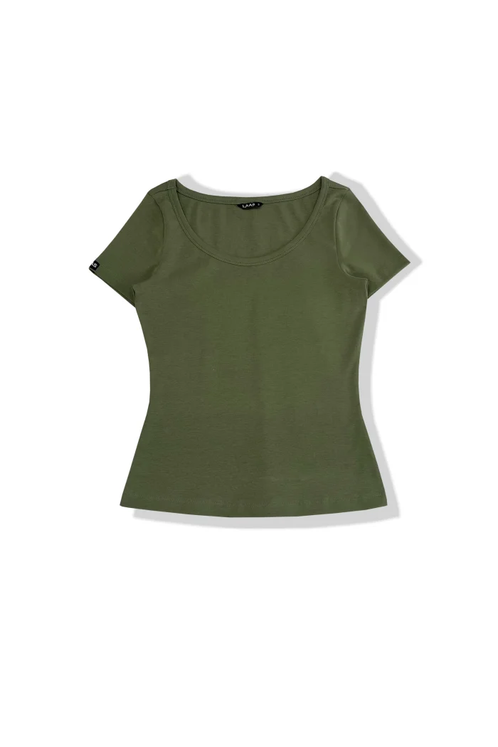 ÁO RIP COTTON CỔ RỘNG TRÒN RÊU