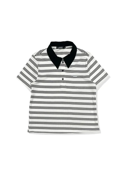ÁO POLO TAY NGẮN SỌC TRẮNG